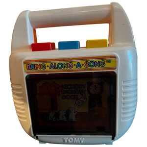 Vintage TOMY Bring-Along-A-Song Wind Up Toy Music Player